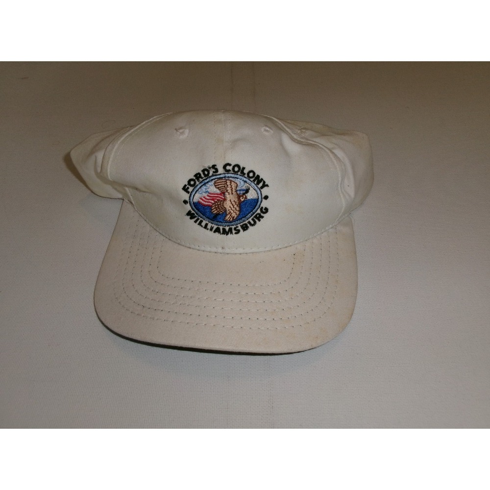 fords colony williamsburg snapback 90s BEACH GOLF HAT CAP VINTAGE DEADSTOCK U5